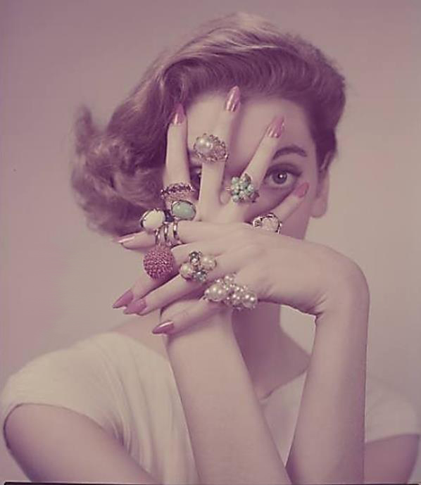woman with rings